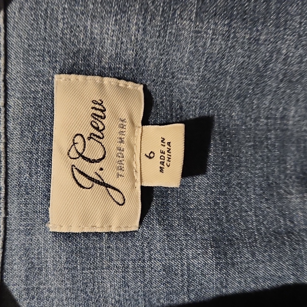 ❤️ J CREW CHAMBRAY WESTERN SHIRT / TOP WITH SNAP SHELL BUTTONS, 6 - Picture 5 of 11